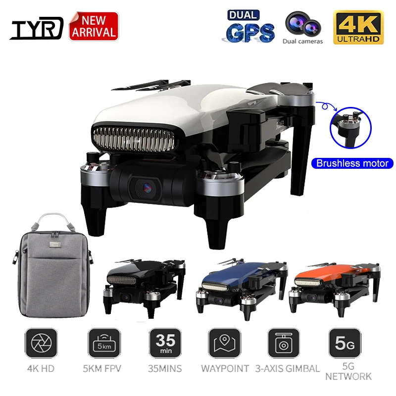 TYRC nuevo Faith2 GPS Drone con 4K Cámara Dual profesional 5G WIFI FPV Rc vuelo distancia 5000M de Motor sin escobillas Rc Quadcopter