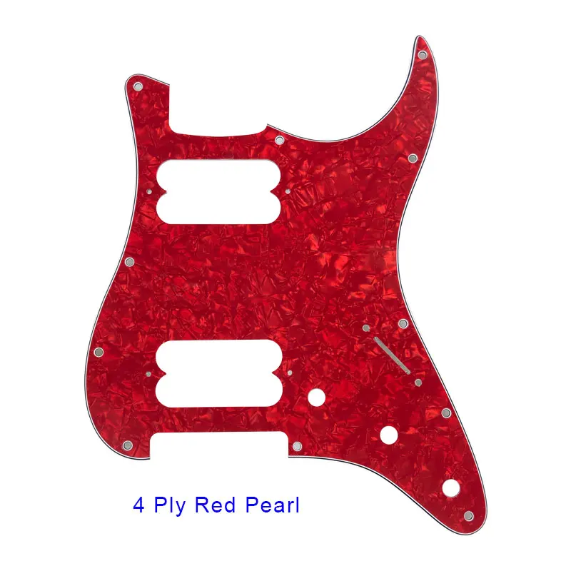 Pleroo Guitar Parts - For FD  US 11 Mounting Screw Hole Standard Start Player HH Guitar pickguard Double pickup screw hole