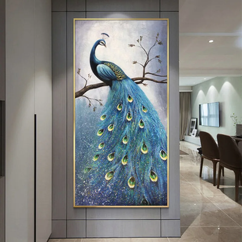 DIY Diamond Painting 5D Full Round Diamond Embroidery European Peacock,Cross Stitch,Rhinestone Diamond Mosaic Sale