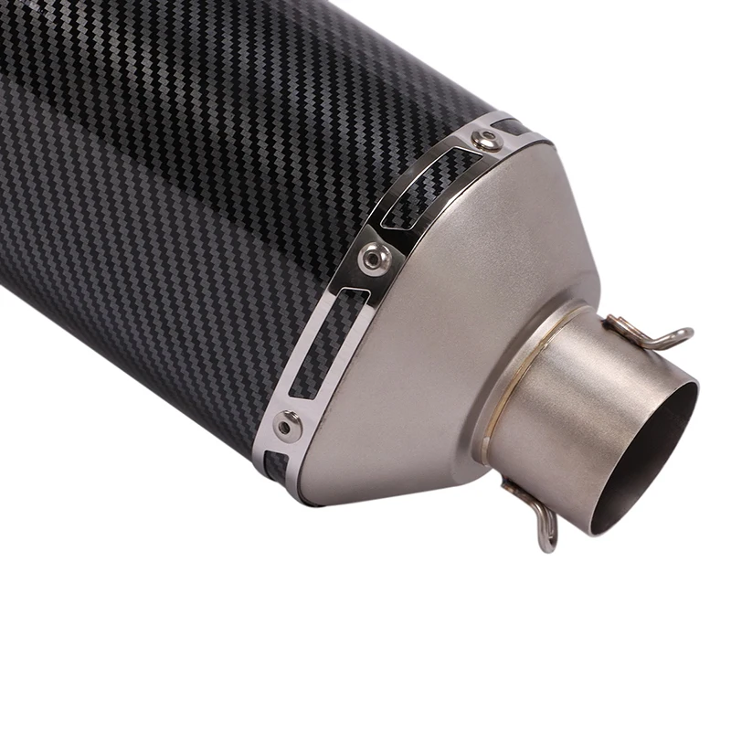 51mm Universal Motorcycle Exhaust Tail Pipe With Silencer Stainless Steel 470mm Exhaust System Modified For ATV Street Bike - Image 4