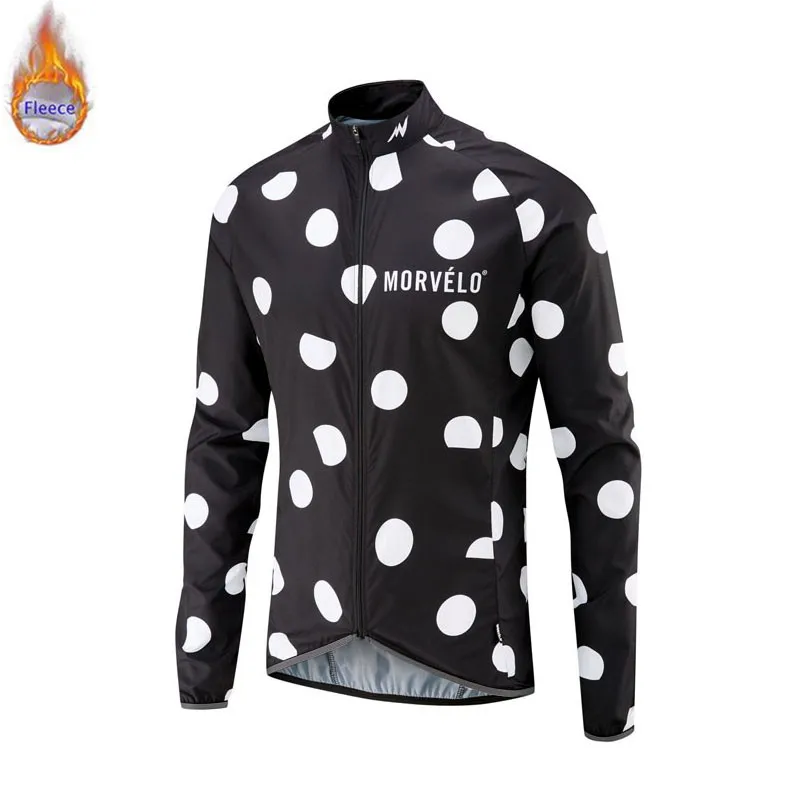 Pro team New Men Long Sleeve Winter Thermal Fleece Bicycle Morvelo Cycling Jersey Warm Winter Moutain Bike Cycling Clothing