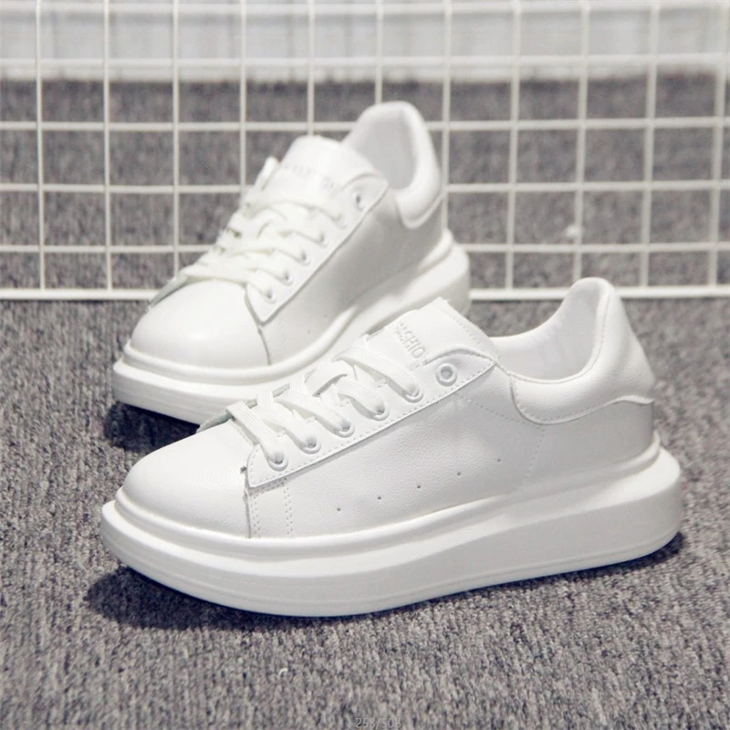 Кроссовки высокие женские белые на толстой подошве с блестками Размеры 35 40 весна