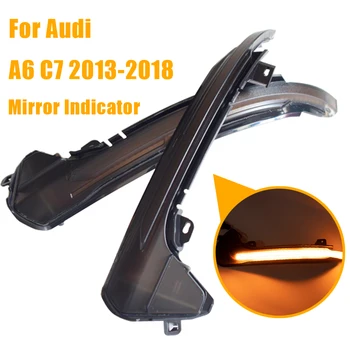 

Dynamic LED Turn Signal Light For Audi A6 C7 C7.5 4G S6 2013 2014 2015 2016 2017 2018 RS6 Rearview Mirror Repeater Light