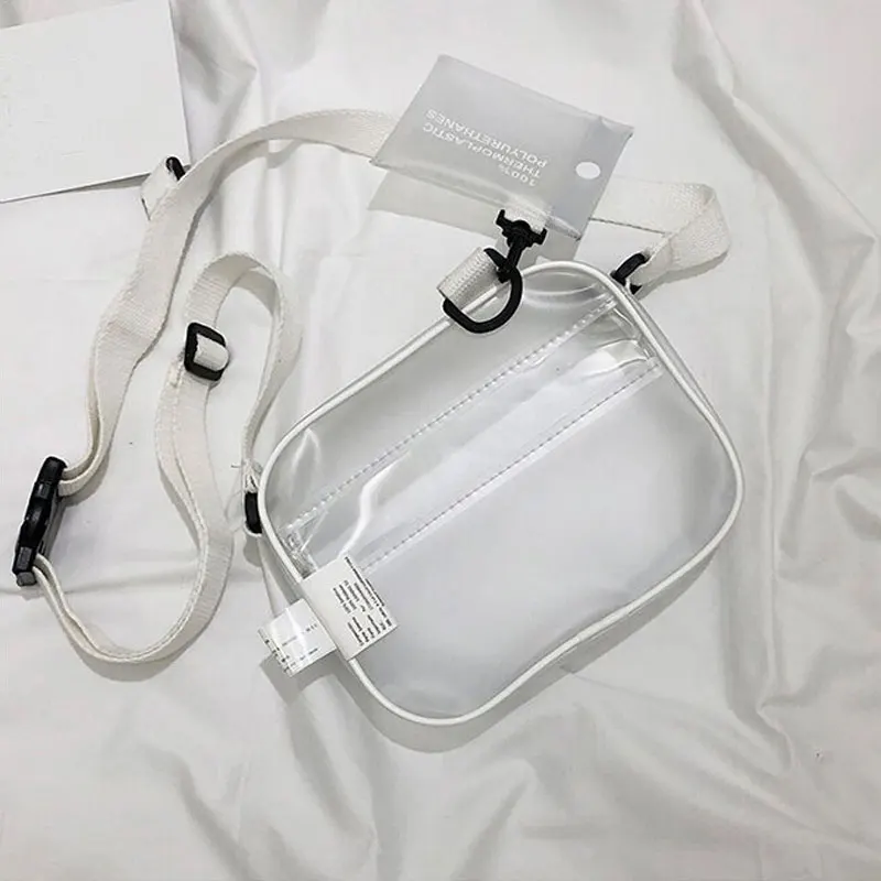 Новинка прозрачная сумка из ПВХ мессенджер женские сумки модная на плечо с