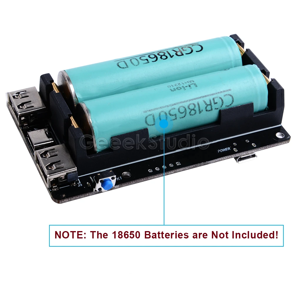 Dispositivo de Alimentação Usba para Raspberry Bateria para Não 3b + - Compatível com 18650 Novo Estendido Dois Porta pi 4 b - 3b Incluir Ups - Imagem 2