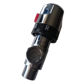 

New Brass Standard Thermostatic Mixing Valve Temperature Control Valve For Solar Water Heater Valve Cartridges Parts