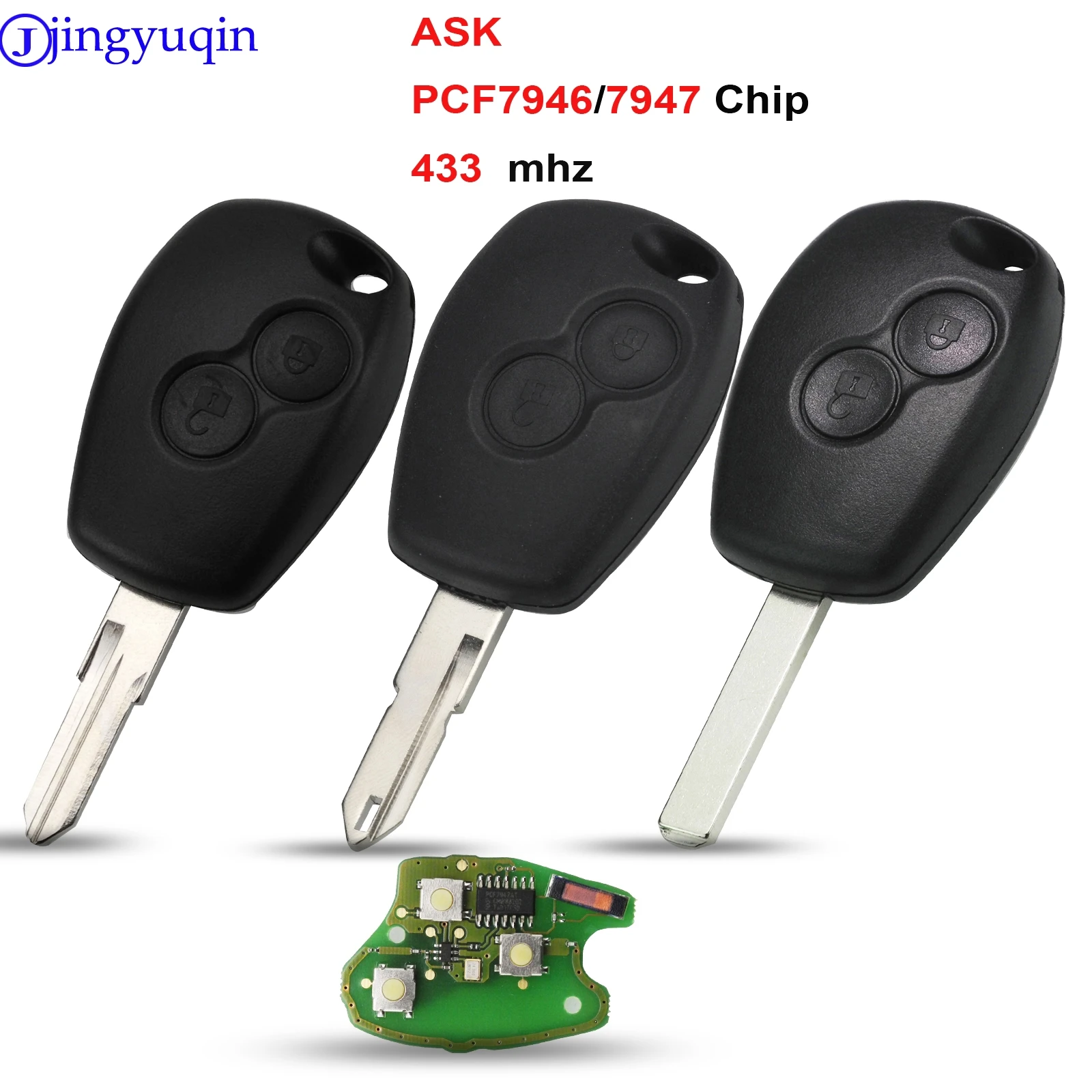 Автомобильный пульт дистанционного управления jingyuqin 10p для Renault Megane Modus Clio Kangoo Logan