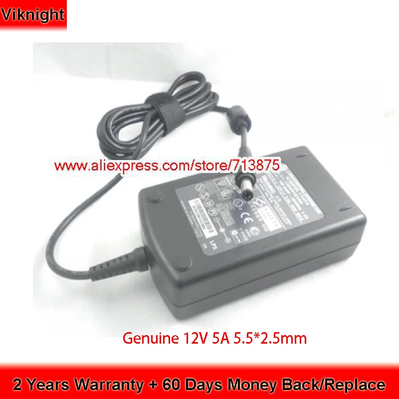 Fonte de Alimentação ac para Seasonic Genuíno w Adaptador Lse9901b1260 Ssa-0601s-1 Lse9901b1250 Al2251w Monitor Ag322fcx 0218b1260 12 v 5a 60
