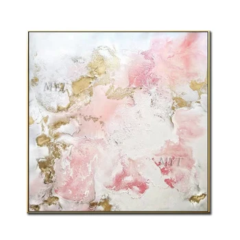 

Pink Tones Scenery Abstract Modern Handmade Oil Painting On Canvas Wall Art Wall Painting For Live Room Home Decoration