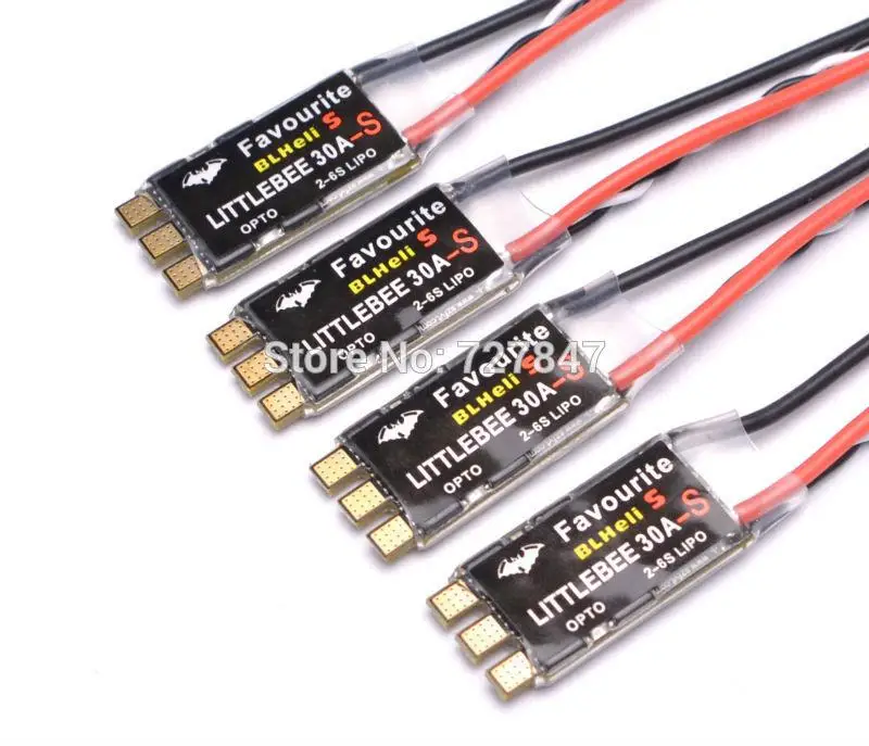 

GloryStar FVT LittleBee BLHeli_S 30A ESC BLS DSHOT Speed Controller for QAV-X Loki FPV Racing Drone Quadcopter Multicopter
