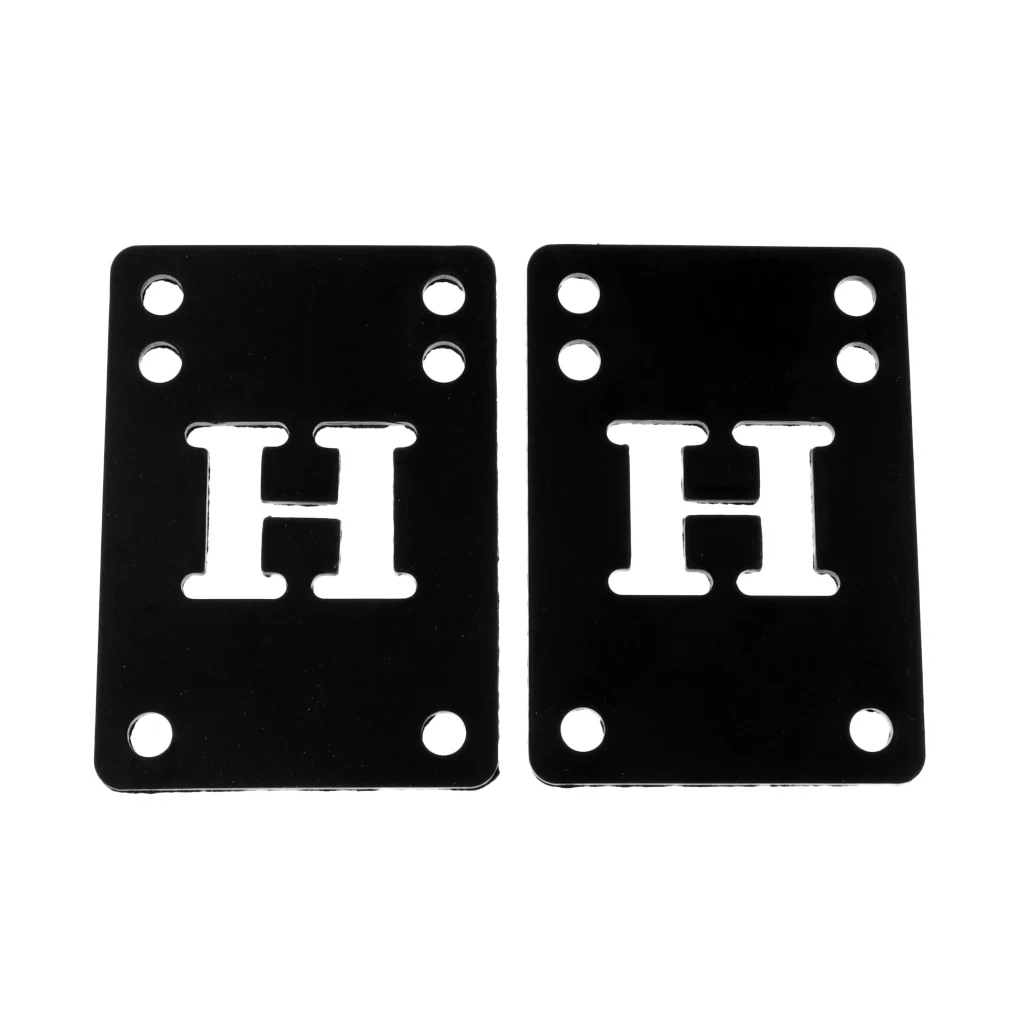 

2 Pieces Rubber Skateboard Longboard Riser Pad Shock Pads 1/8 3mm