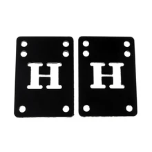 2 Pieces Rubber Skateboard Longboard Riser Pad Shock Pads 1/8 3mm