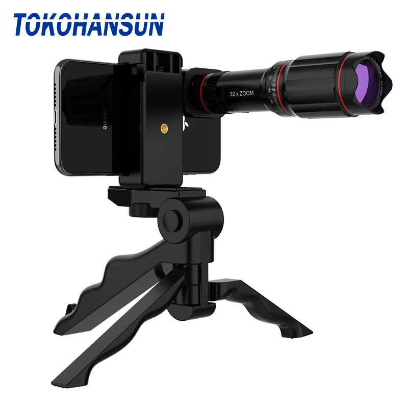 

TOKOHANSUN Telefon Camera Lens universal 22X Telescope Zoom telescope Mobile Phone Lens for iPhone Xiaomi Smartphones + Tripod