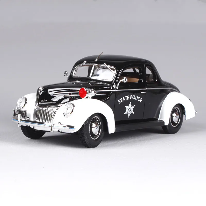 High quality 1:18 Ford 1939 State Police alloy model,simulated die-cast car model,beautifully collected gifts,free shipping