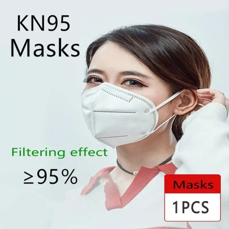 

1pcs PM2.5 Multi-layers N95 Face Mask High Quality Anti-dust Anti-Pollution Mask N95 KN95 Mask FFP2 Mask Proof Face Mask