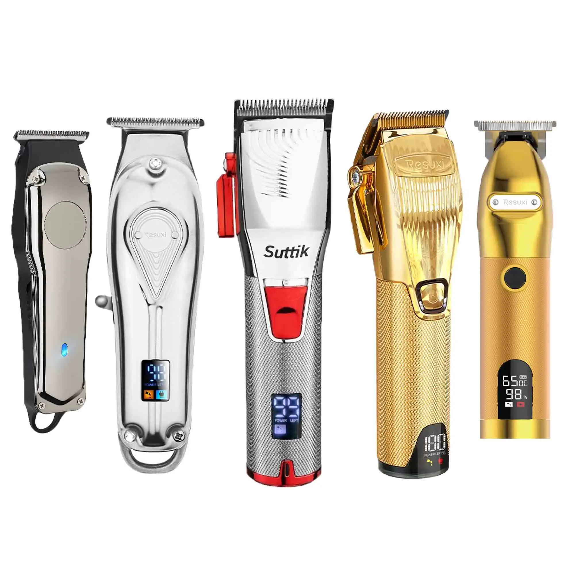 Металлическая машинка для стрижки волос машина с ЖК-дисплей дисплей