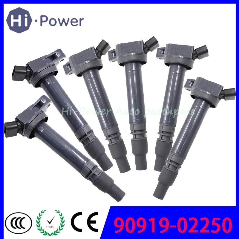 90919-02250 90919 02250 90919-A2005 C1596 UF-507 катушки зажигания для 08-10 Toyota Land Cruiser Sequoia Tundra Lexus 5,7 9091902250
