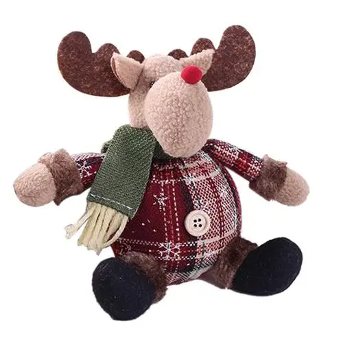 NEW 18 Styles Christmas Decorations Christmas Dolls Christmas Tree Decorations Innovative Elk Santa Snowman Decorations2019 - Цвет: I 18x13cm
