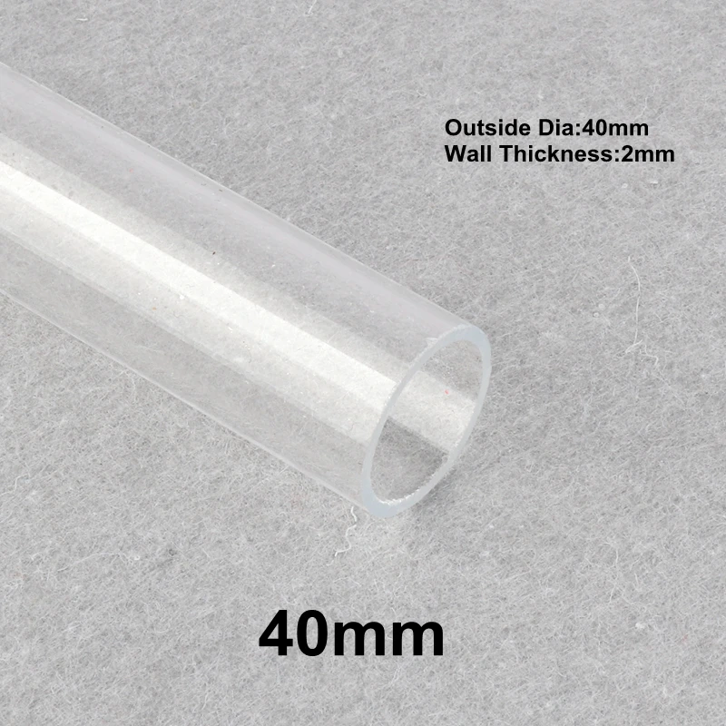 50 см Акриловая прозрачная труба снаружи Dia16~ 40 мм плексигласовая трубка для полива сада разъем