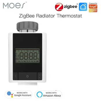 

Tuya ZigBee 3.0 Smart Thermostat Heater TRV Thermostatic Radiator Valve Voice Control work with Alexa Google home