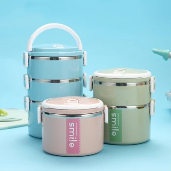

Maiyuansu Stainless Steel Thermal Lunch Box With Microwave Container Japanese Bento Lunch Box For Kids Fruits Food Containers
