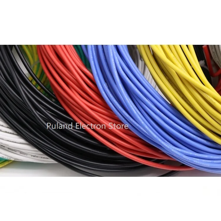UL3135 провод из силиконовой резины 30AWG 28WAG 26AWG гибкий изоляционный мягкий Электронный светильник DIY кабель Луженая Медь высокая температура 600 в
