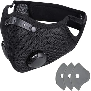 

Dust With 3 Filters Half Reusable Activated Carbon Dustproof Respirator mascarillas Eye Patch masque lavable cubre bocas