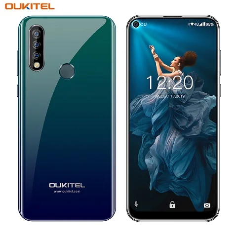 OUKITEL C17 Тройная задняя камера 6,35 дюйма Android 9,0 смартфон MT6763 3 Гб 16 Гб отпечаток пальца для лица ID 3900 мАч мобильный телефон