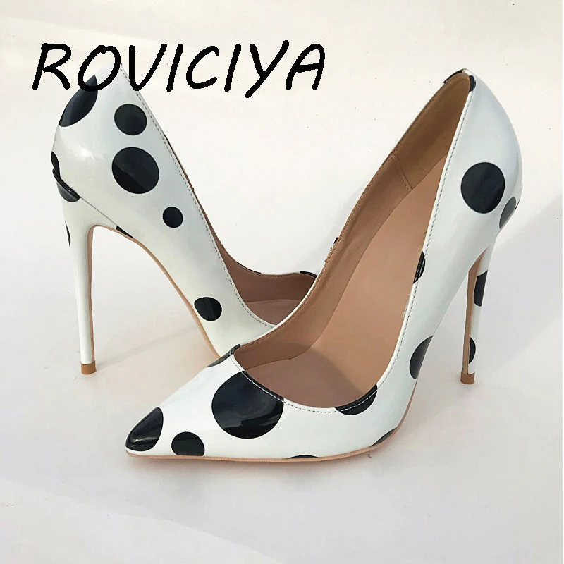 Женские туфли-лодочки на высоком каблуке 12 см привлекательные туфли с острым