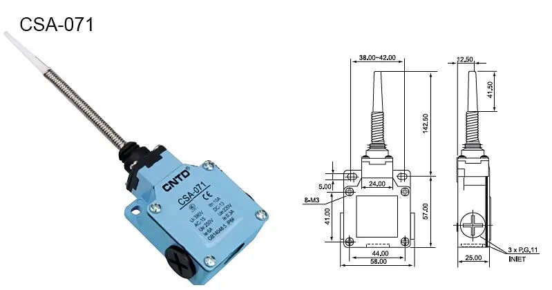 Cntd-interruptor limite micro, sensor de movimento impermeável,