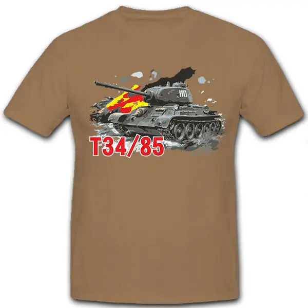 

Hot Sell 2019 Fashion T34-85_Russland Tank Soviet Union World War II Eastern Front CCCP O-Neck T Shirt