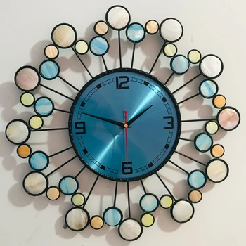 

Modern minimalist Nordic creative atmosphere clock wall clock home living room fashion art mute clock quartz clock WJB33002