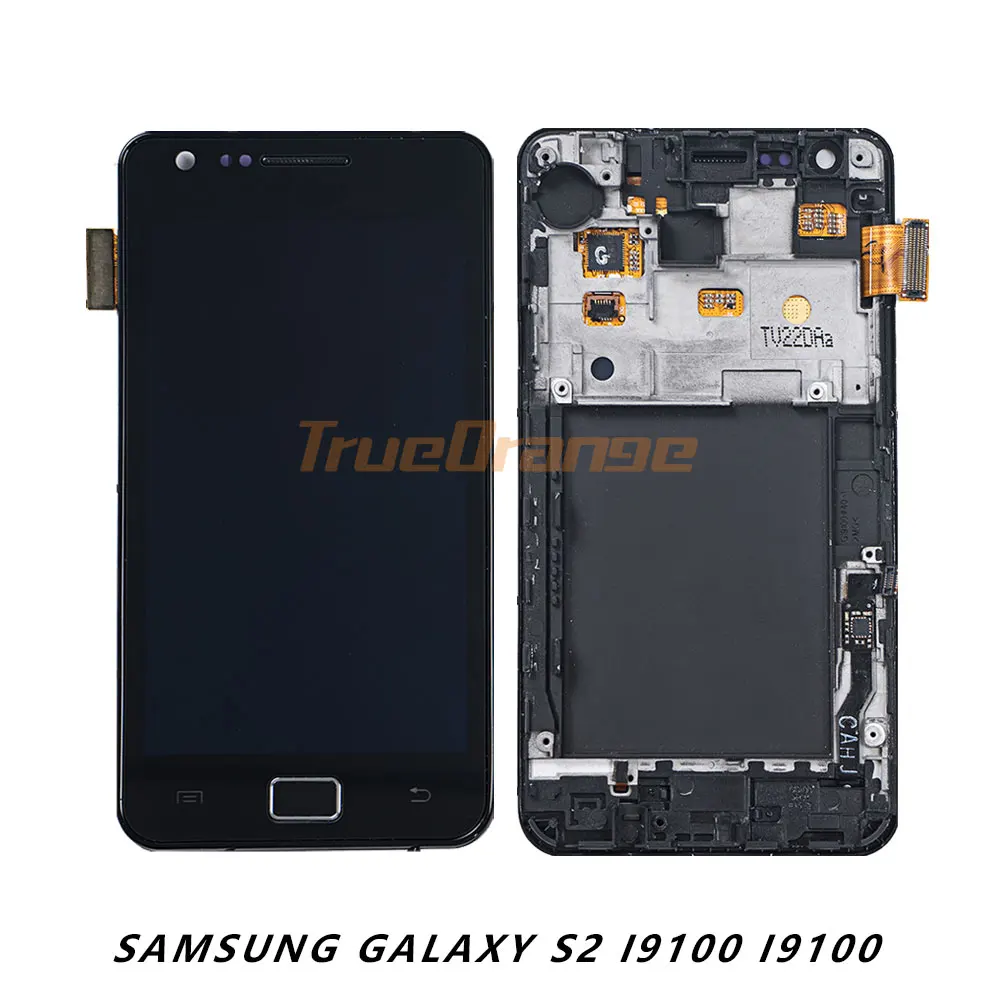 

Super AMOLED 4.3" LCD For SAMSUNG Galaxy S2 i9100 I9100 LCD Display Touch Screen Frame Digitizer For Samsung S2 Display