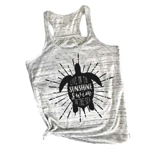 Chic Funny summer female cartoon letter animal print U collar sleeveless vest plus oversize vest - Цвет: Grey
