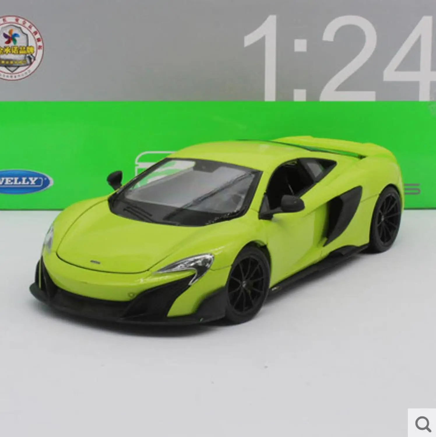 Welly 1/24 1:24 Mclaren 675LT спортивный гоночный автомобиль Транспортное средство литья под