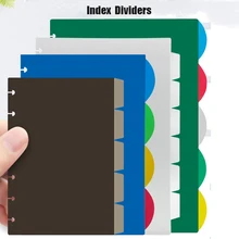 Diviseurs de Journal pour carnet de notes, A4/A5/B6, trous en forme de champignon, planificateur d'indexation coloré, accessoires