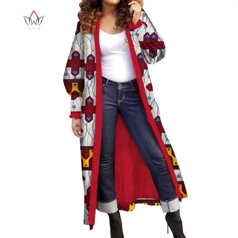 Верхняя одежда летнее Африканское пальто для женщин размера плюс Дашики африканская традиционная одежда Повседневная хлопок WY4730