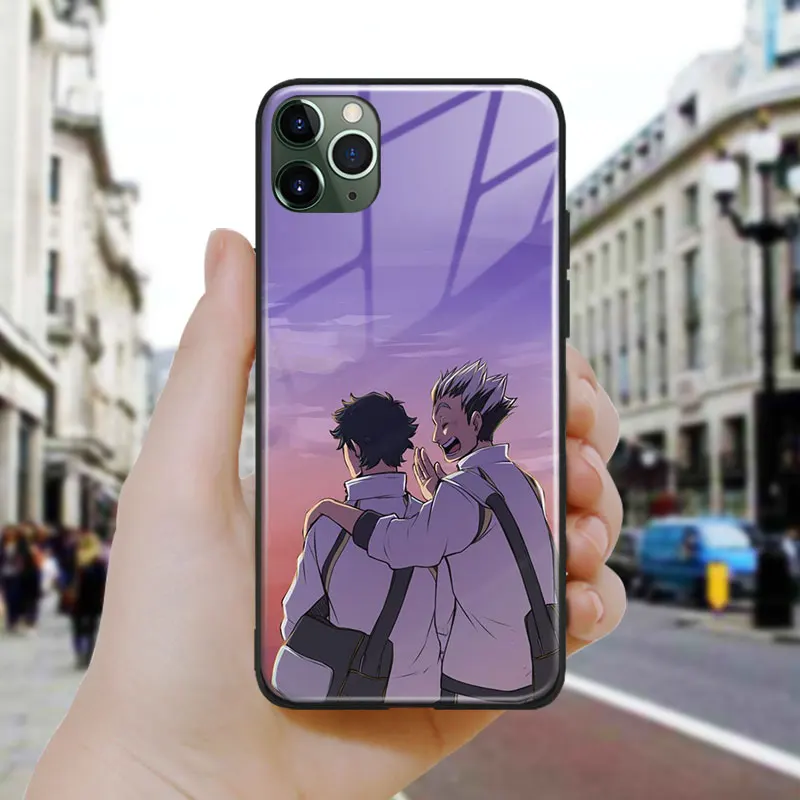 bokuto koutaro and Keiji Akaashi art Silicone Glass Phone Case Cover For iPhone SE 6 6s 7 8 Plus X XR XS 11 12 Mini Pro Max | Мобильные