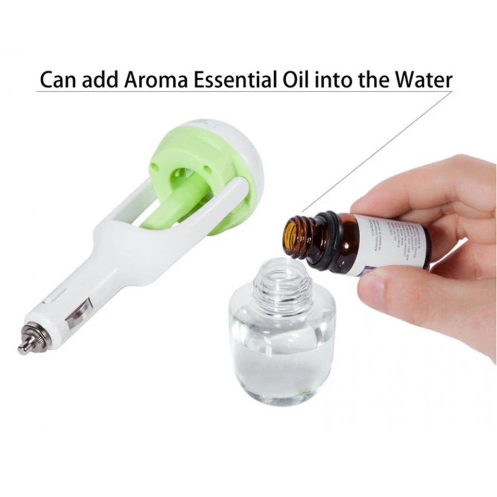 USB Mini Car Air Humidifier Purifier Aroma Diffuser Purify Air Freshener