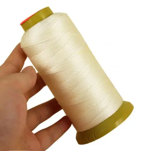 1000 м толстые швейные нитки хлопчатобумажная нить струнные катушки ювелирные изделия самодельный браслет фурнитура шнур линия шитье швейные нитки поставки - Цвет: Белый