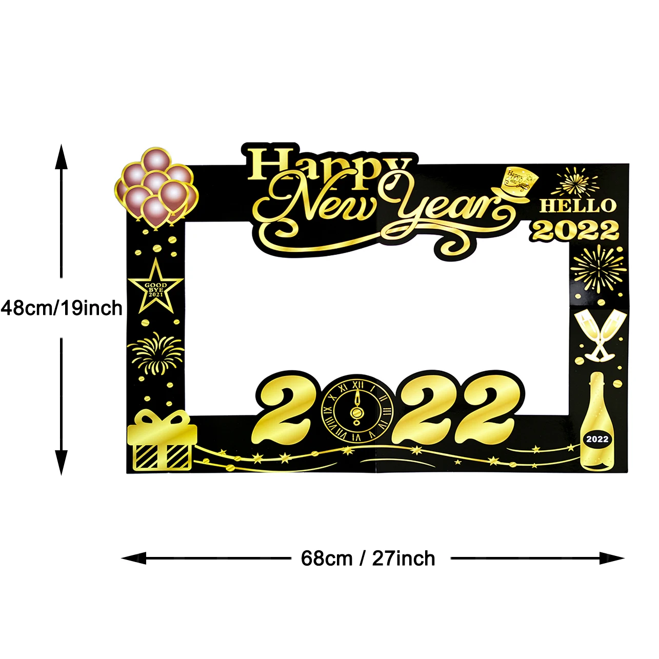 Christmas 2022 Picture Frame Paper Photo Frame 2022 Happy New Year Eve Party Decor 2021 Merry Christmas  Decorations For Home Background Xmas Gift - Christmas Pendant & Drop  Ornaments - Aliexpress