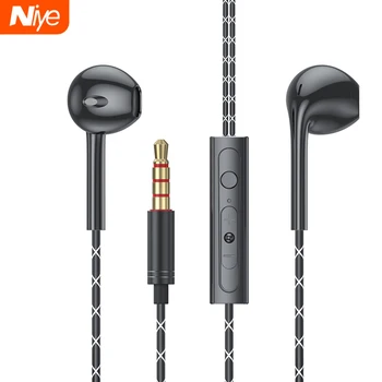 

3.5mm Type-C Wired Earphone In-Ear Headsets Microphone Volume Control Wired Earbuds Stereo Sport Headset HIFI Earpiece For Phone