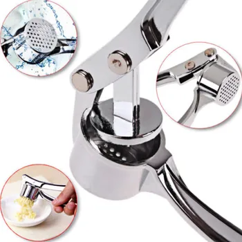 

Kitchen Stainless Steel Garlic Press Crusher Home Cooking Vegetables Ginger Squeezer Masher Handheld Ginger Garlic Mincer Tools