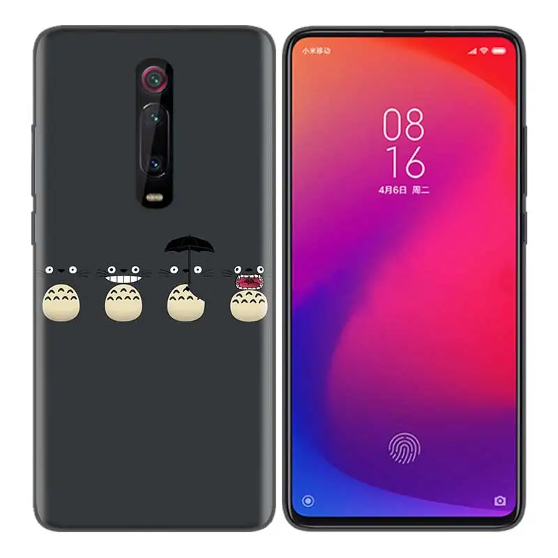 Силиконовый чехол-накладка для Xiaomi mi a1 A2 A3 8 Lite Play 9T CC9 Red mi Note 5 7 8 6A 7S Y3 K20 Pro Studio Ghibli Totoro - Цвет: B10