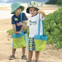 Детские пляжные игрушки для переноски, пляжная сумка, сумка-тоут, сетчатая детская коллекция игрушек для хранения, пляжный сетчатый инструмент