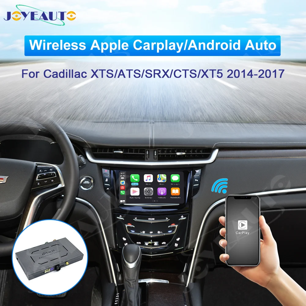 JoyeAuto беспроводной Carplay для Cadillac ATS CTS XT5 XTS SRX 2014 2017 Android автомобильный умный модуль