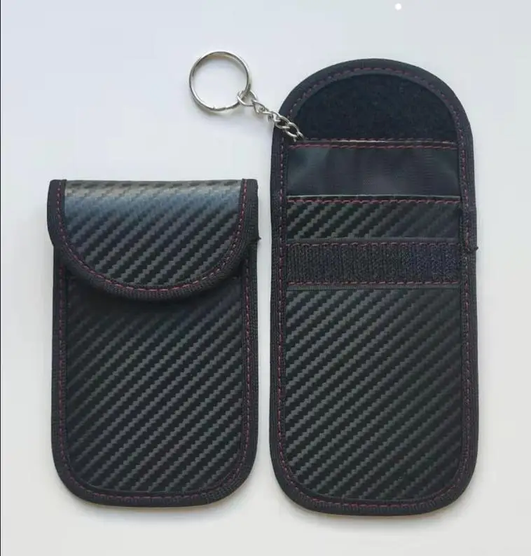 

New Style Carbon Fiber RFID Car Shielded Key Cover Anti-Theft Antimagnetic Wallet