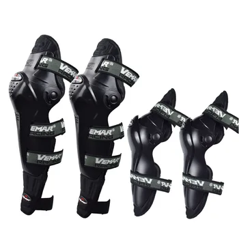 

4pcs Knee+Elbow Pads Protector Motorcycle Unisex Knee Brace Support Shockproof Resistant Proteccion Motocross Off Road Knee Pads