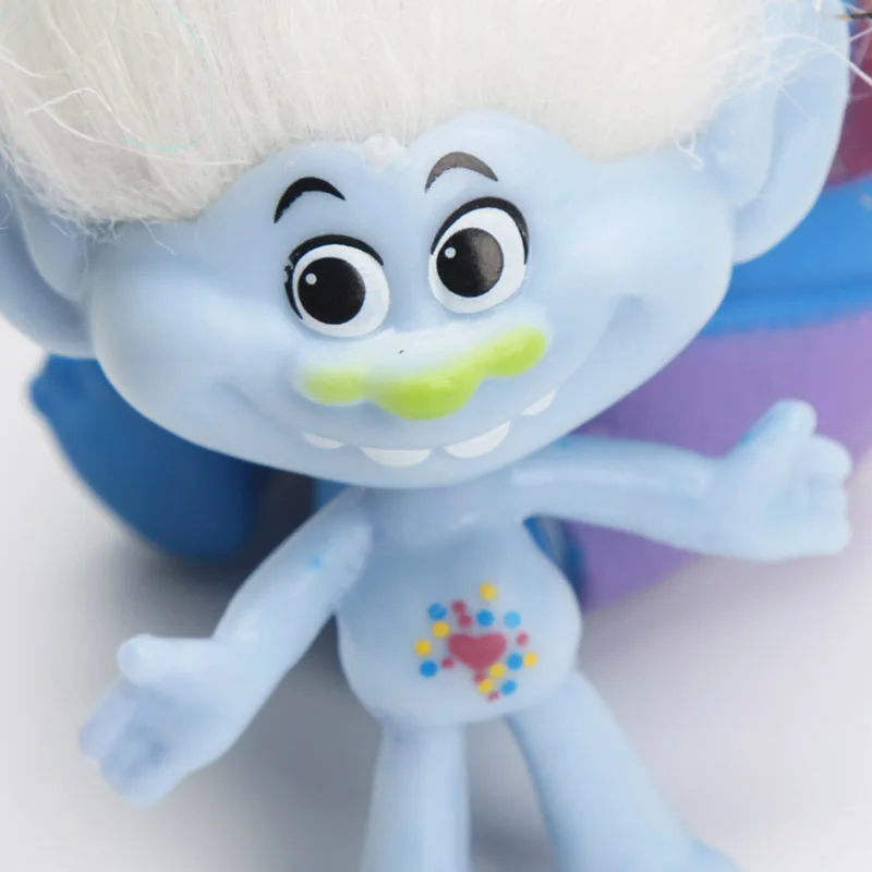 Серия Hasbro 12 шт./компл. Тролли экшн игрушки ветка дрожание фигурки троллей детская