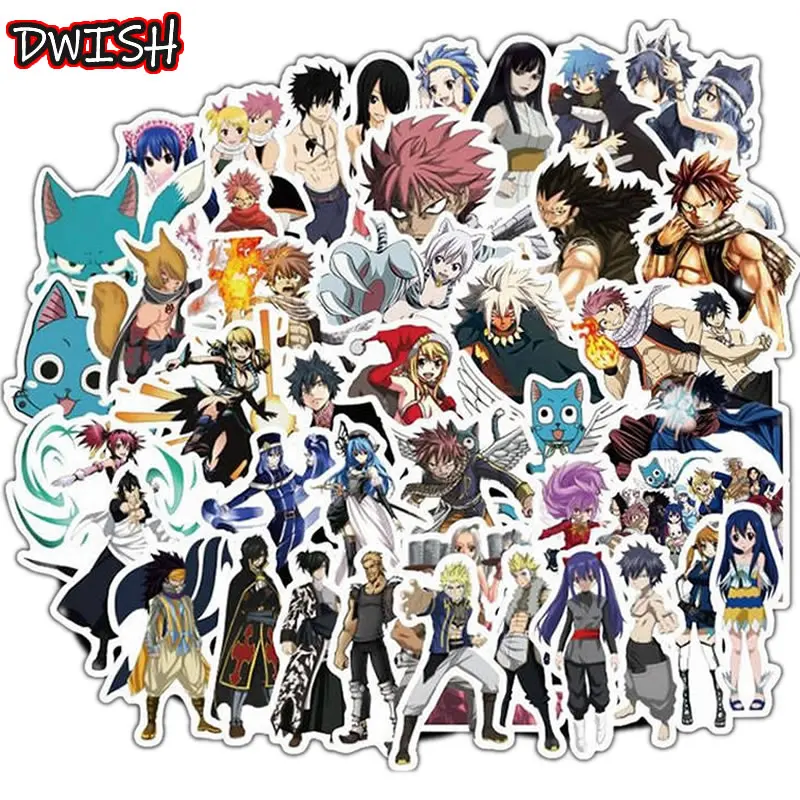 10/30/50 шт в наборе, для костюмированной вечеринки по японскому аниме «Fairy Tail», «Дети Водонепроницаемый Стикеры s скейтборд гитара Чемодан граффити Стикеры Классическая Детская игрушка
